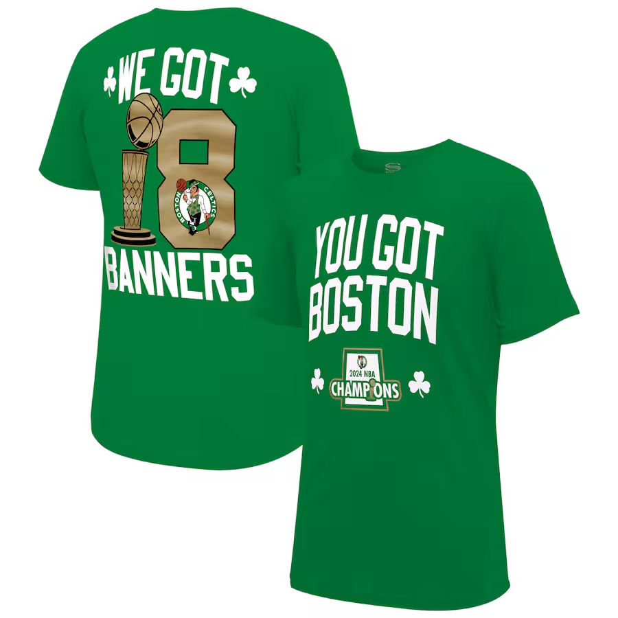 Men NBA Boston Celtics  2024 Champions T shirts green style 20->nba t-shirts->Sports Accessory